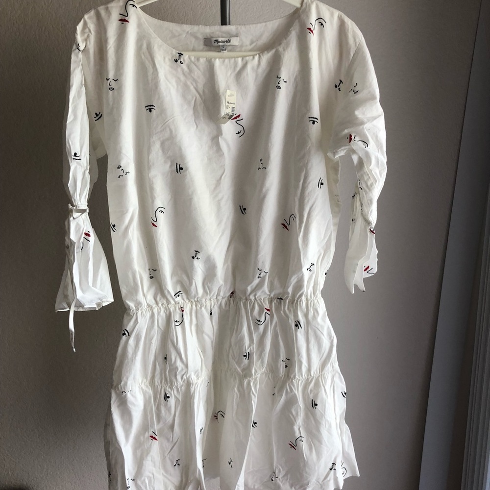 Madewell making faces white dress